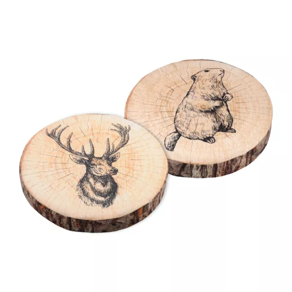 Rundt stolpude (38 cm) Gruffy Brun