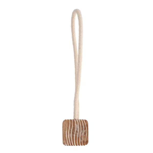 Abrazadera de cortina de madera Zebra Beige