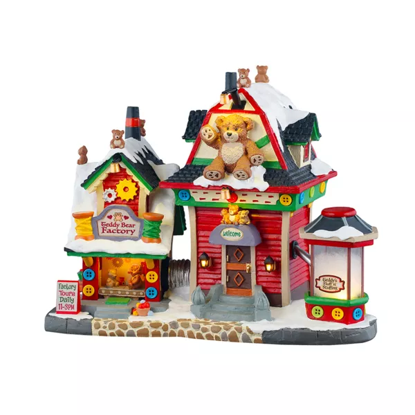 Village de Noël Lemax lumineux Usine à Ourson