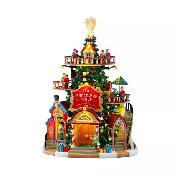 Village de Noël Lemax lumineux Magasins de Noël Tour de sapin