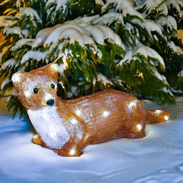 Mangosta luminosa 25 LED (H16 cm) Emmy Blanco frÃ­o