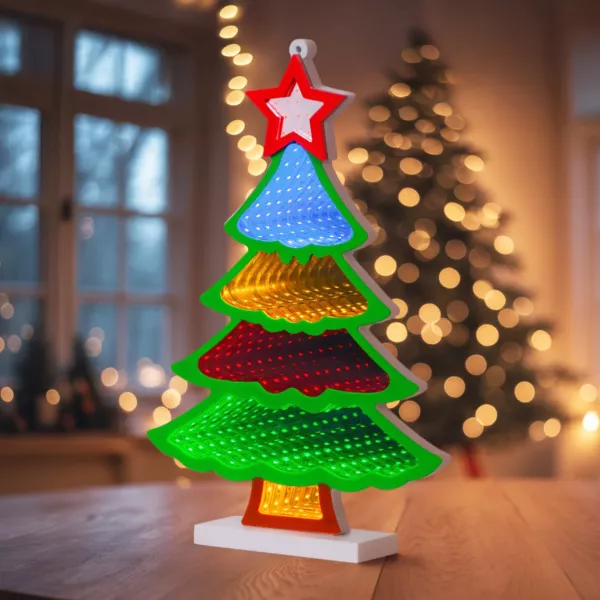 Sapin de Noël lumineux 180 LED (H32 cm) Infinity Multicolore