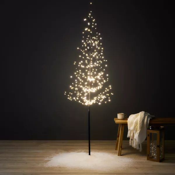 rbol luminoso 360 LED (H180 cm) Abeto de invierno Blanco clido