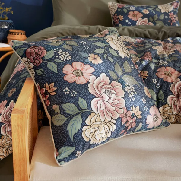 Coussin carré velours (50 x 50 cm) Dolores Rose