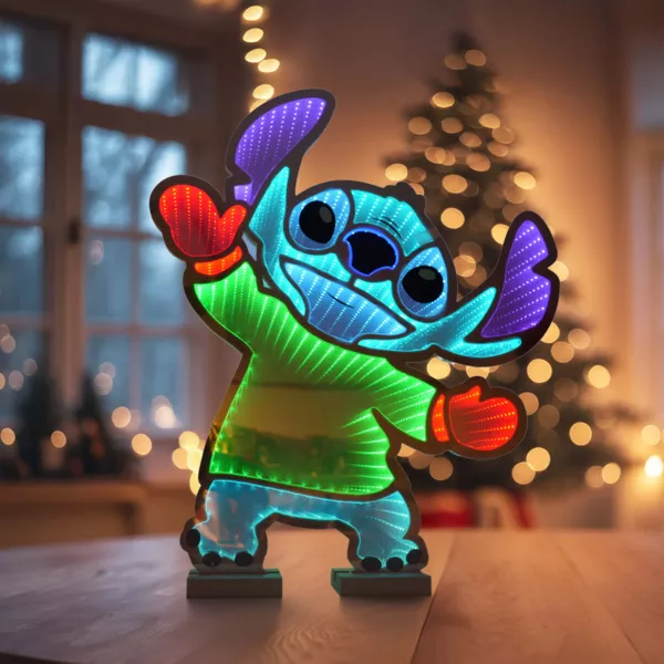 Disney Infinity Stitch lysende bordsspejl (H40 cm)