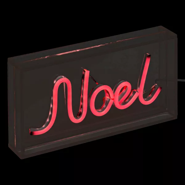 Néon lumineux à poser USB (H12,5 cm) Noël Rouge