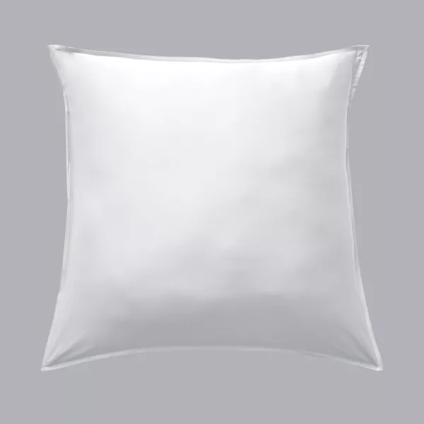 Taie d'oreiller carrée satin de bambou (63 x 63 cm) Salomé Blanc chantilly