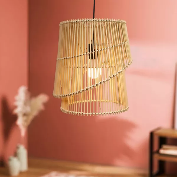 Design lys ophng i bambus (H36 cm) Alicante Natur