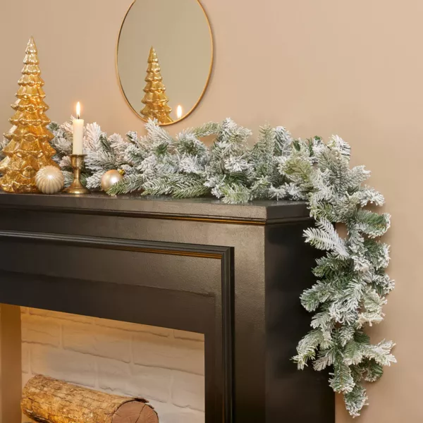 Ghirlanda Di Natale Artificiale 190 Cm Abete Verde | 124 Rami, Flessibile, Per Interno/esterno, Personalizzabile