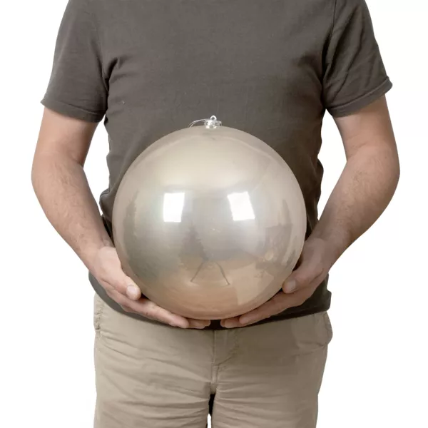 Boule de Noël (D250 mm) Alpine Perle