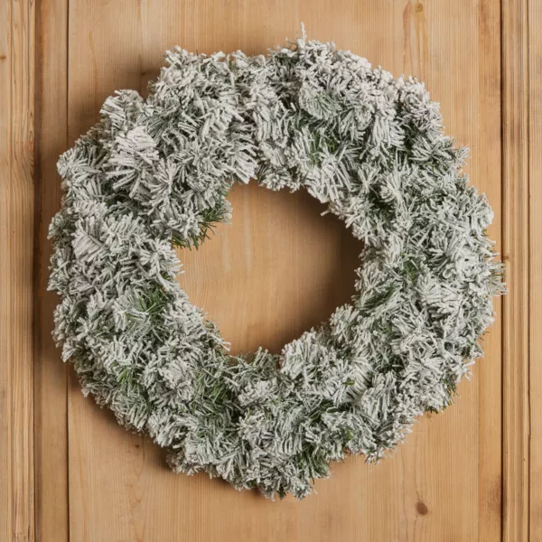 Julekrans (D60 cm) Royal Grøn med sneeffekt