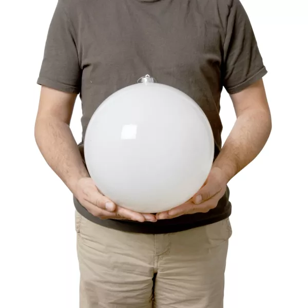 Weihnachtskugel (D250 mm) New Alpine Wei