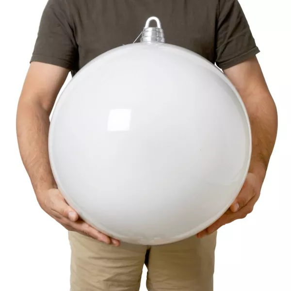 Bola de Navidad (D400 mm) New Alpine XXL Blanco