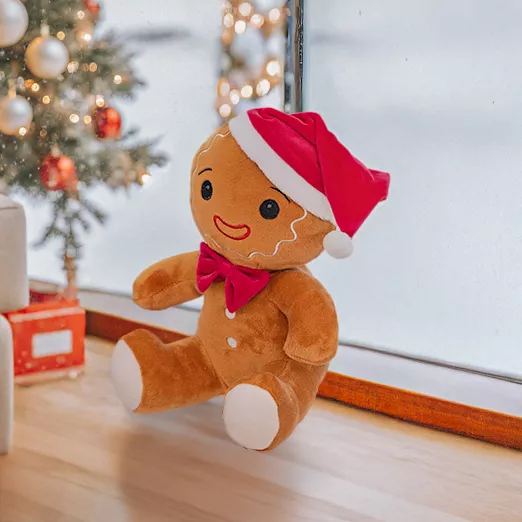 Peluche di Natale (H25 cm) Omino di pan di zenzero
