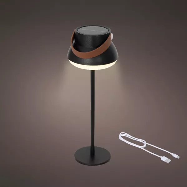 Solar-Tischlampe 100 Lumen (H36 cm) Tokyo Schwarz