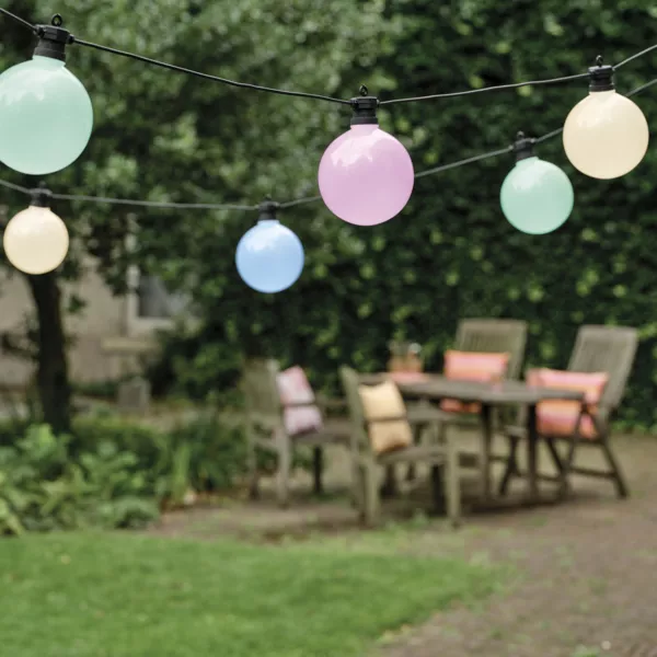 Ghirlanda luminosa da giardino collegabile 10 LED (4,5 m) Garden fiesta Multicolore