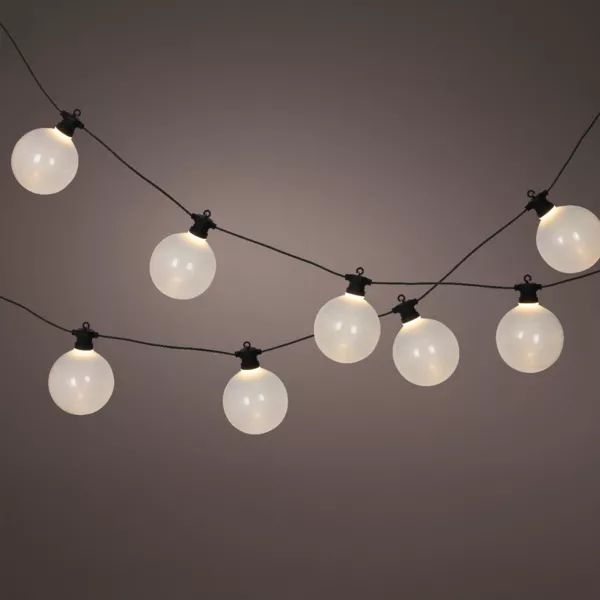 Guirlande lumineuse de jardin connectable 10 LED (4,5 m) Garden fiesta Blanc chaud