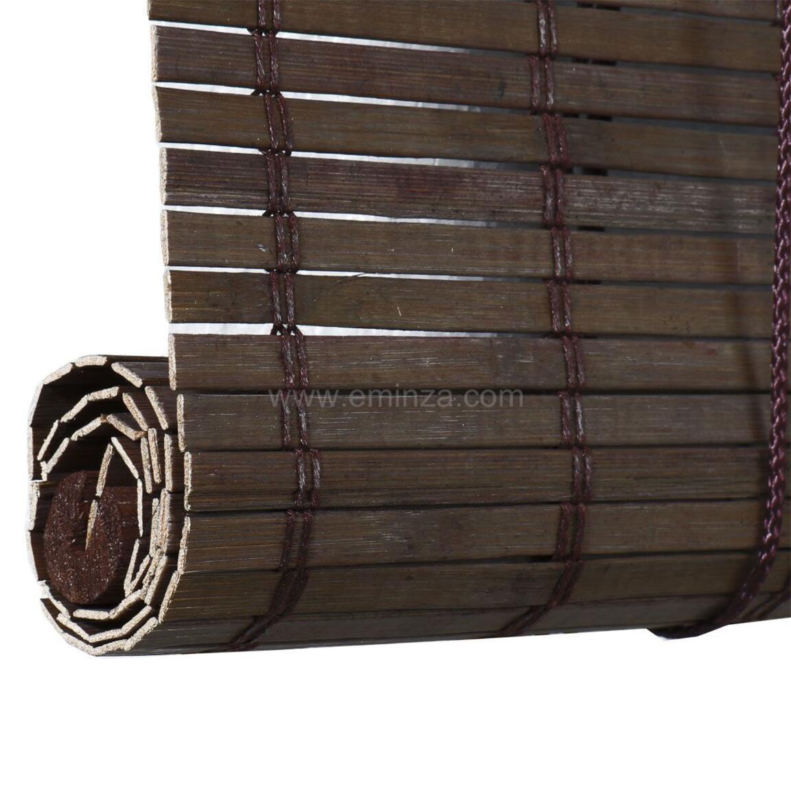 Estor para enrollar de varillas (anch40 cm x alt130 cm) Bambú Chocolate -  Cortina/Visillo/ Estor - Eminza