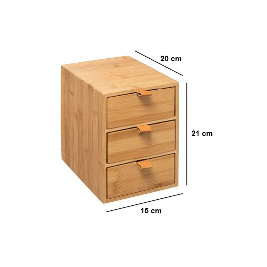 En vente, petit meuble de rangement 3 tiroirs en bois - Amadera