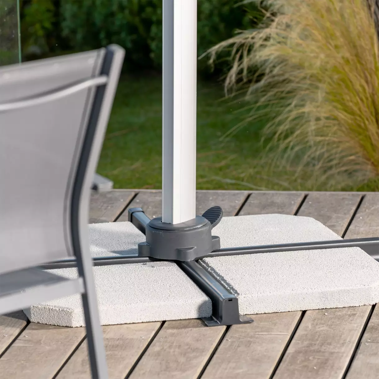 Parasol déporté à LED Yucatan (L 4 x 3 m)- Anthracite 6