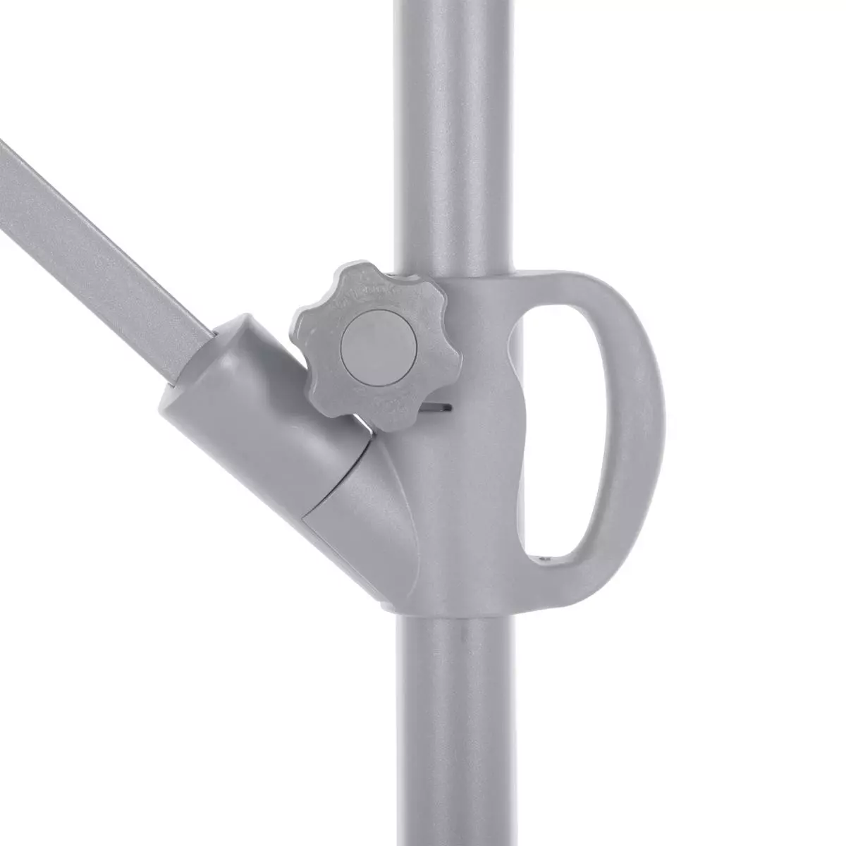 Parasol déporté carré Janeiro (L 2,5 x l 2,5 m) - Bleu canard 6