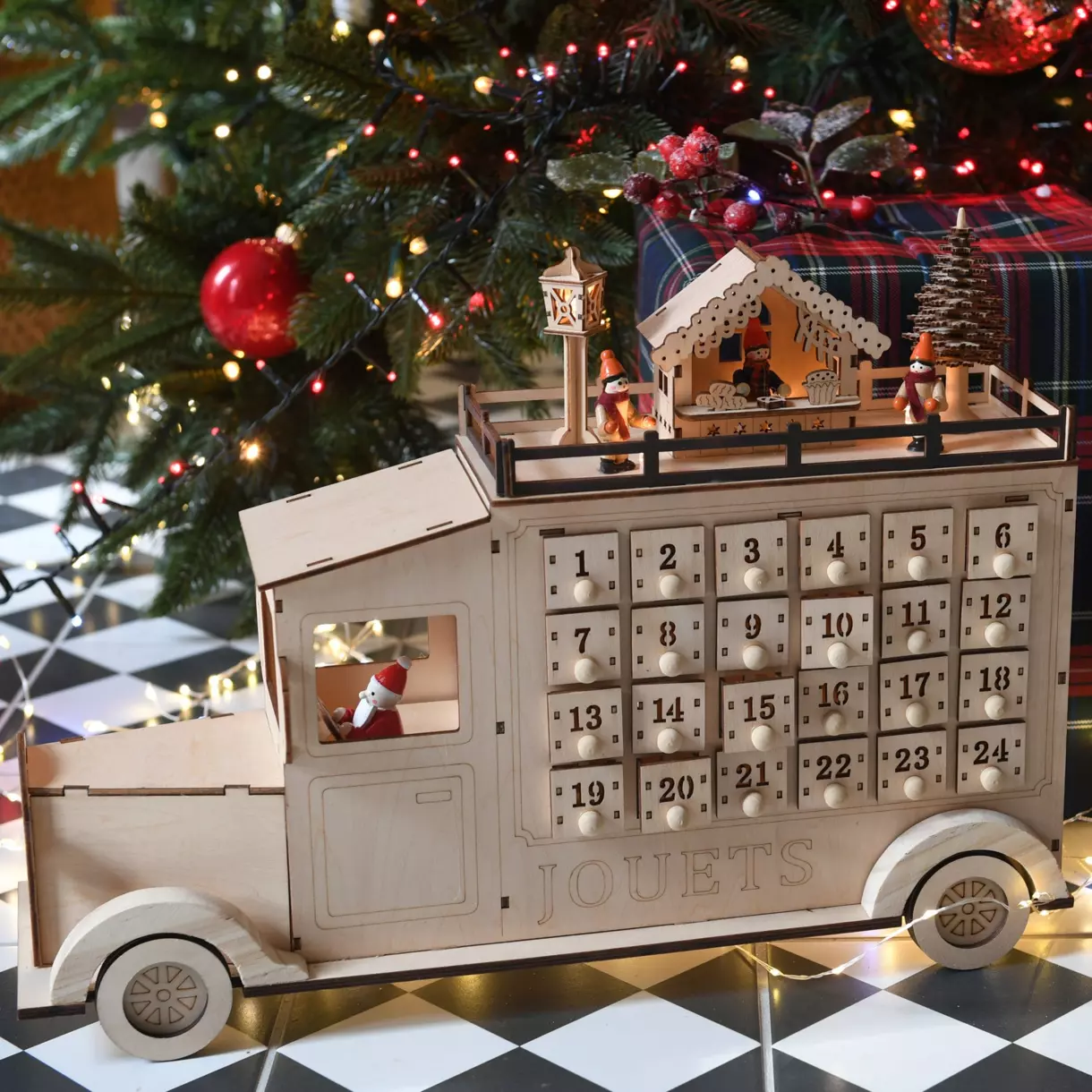 Calendrier de l'Avent lumineux Camion 1
