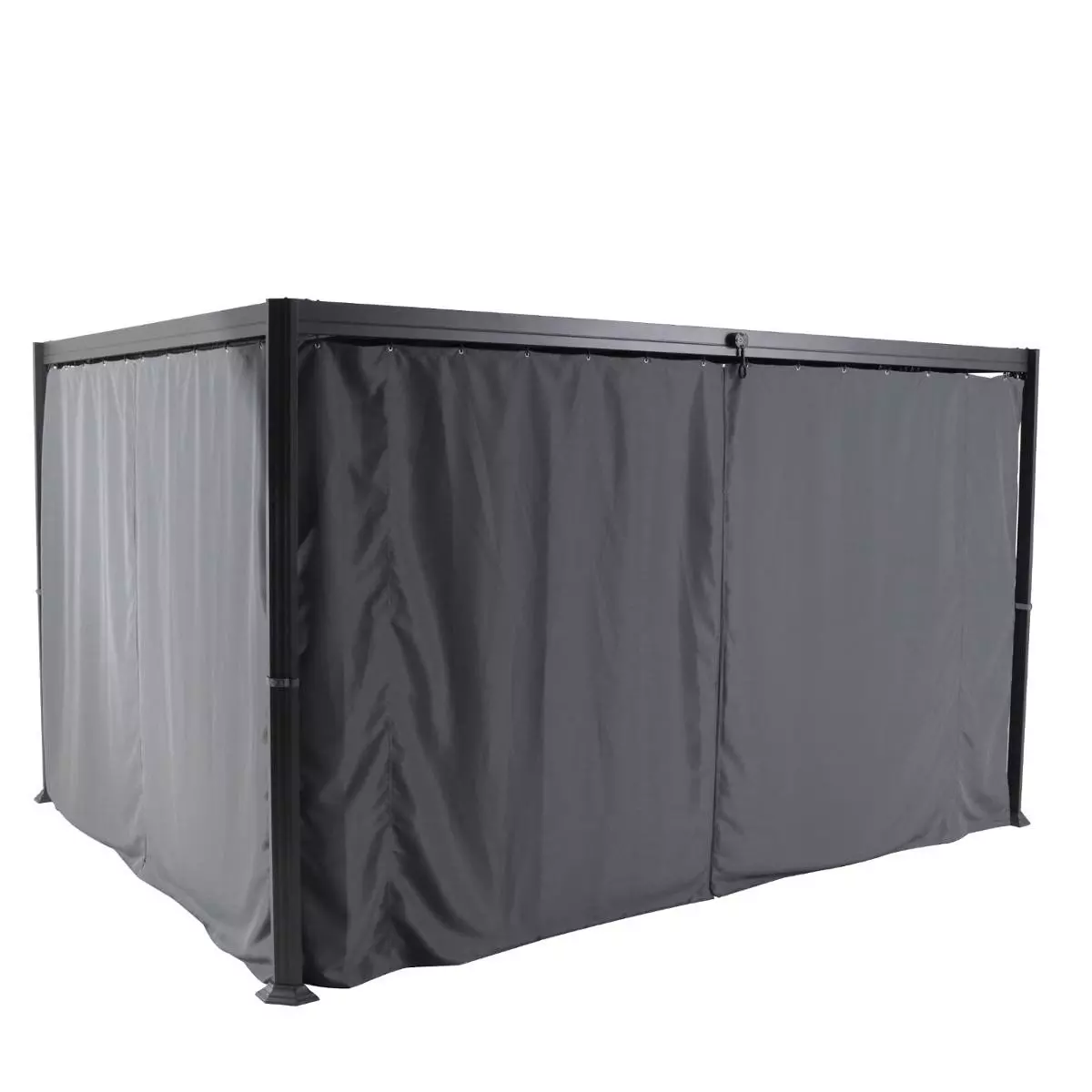 Lote de 4 cortinas para toldo Belize (3,6 x 3 m) - color Pizarra 1