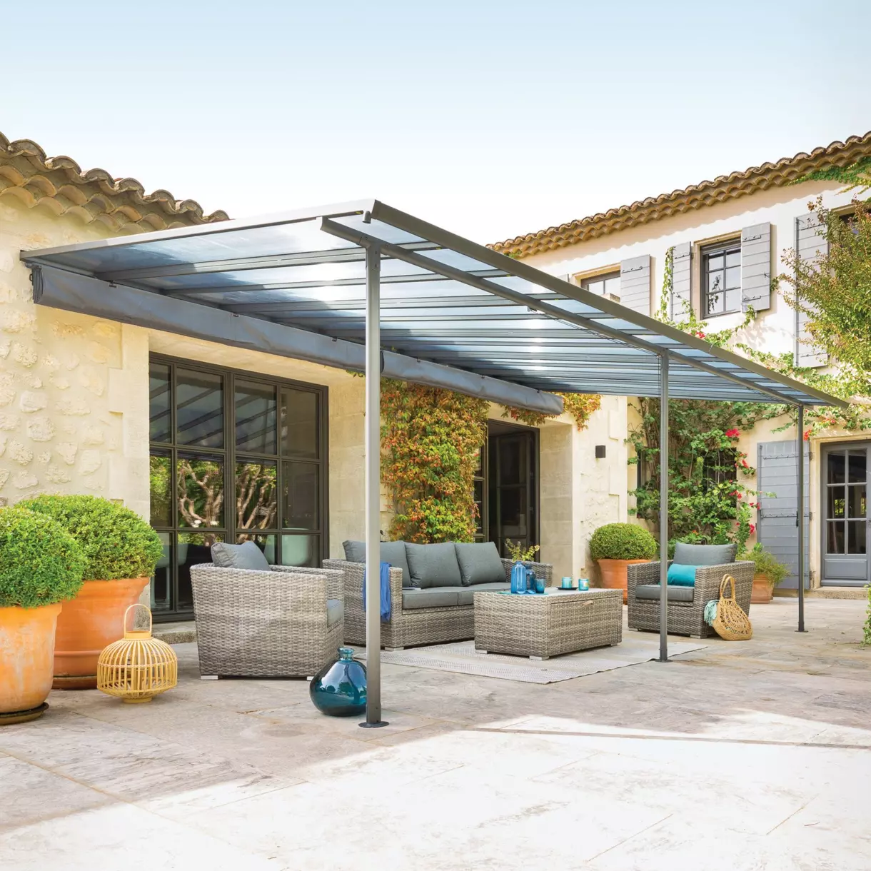 Pergola Bélize ( 3,5 x 6 m) - Graphite 1