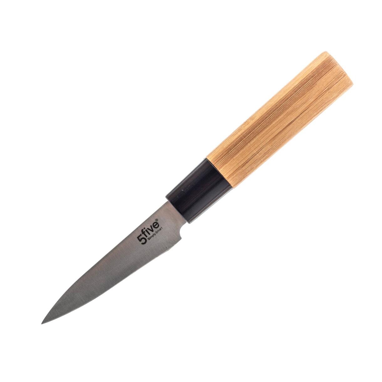 Bloque de 5 cuchillos bambú Beige 6