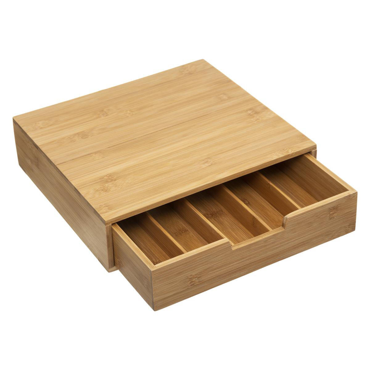Schubladenbox für Kaffeekapseln Holz 1