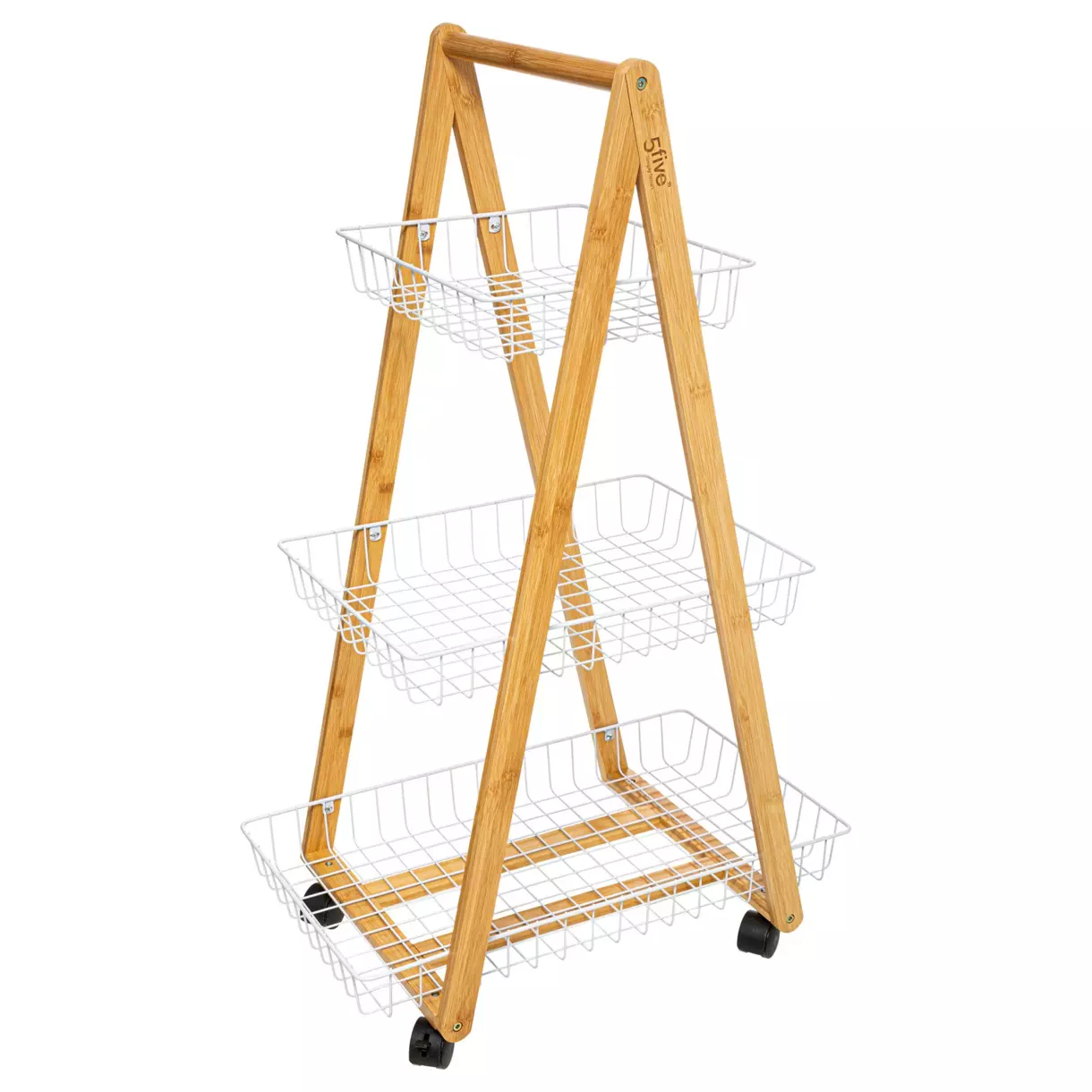 Carrito de cocina 3 niveles Modern Blanco 1