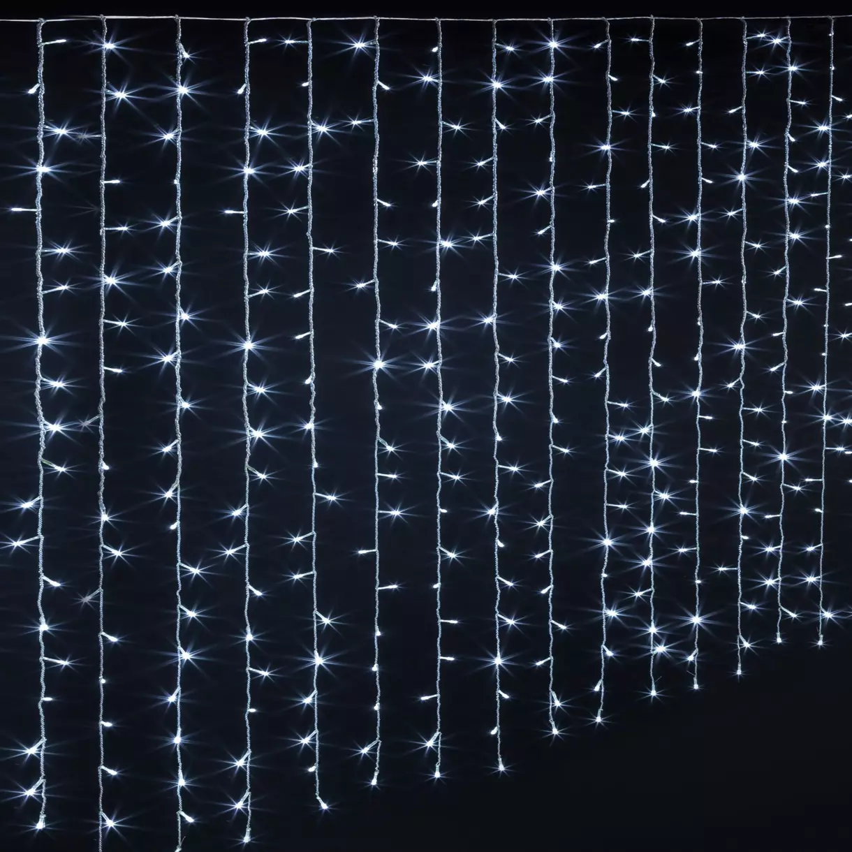 Rideau lumineux H1,50 m 150 LED Blanc froid 1