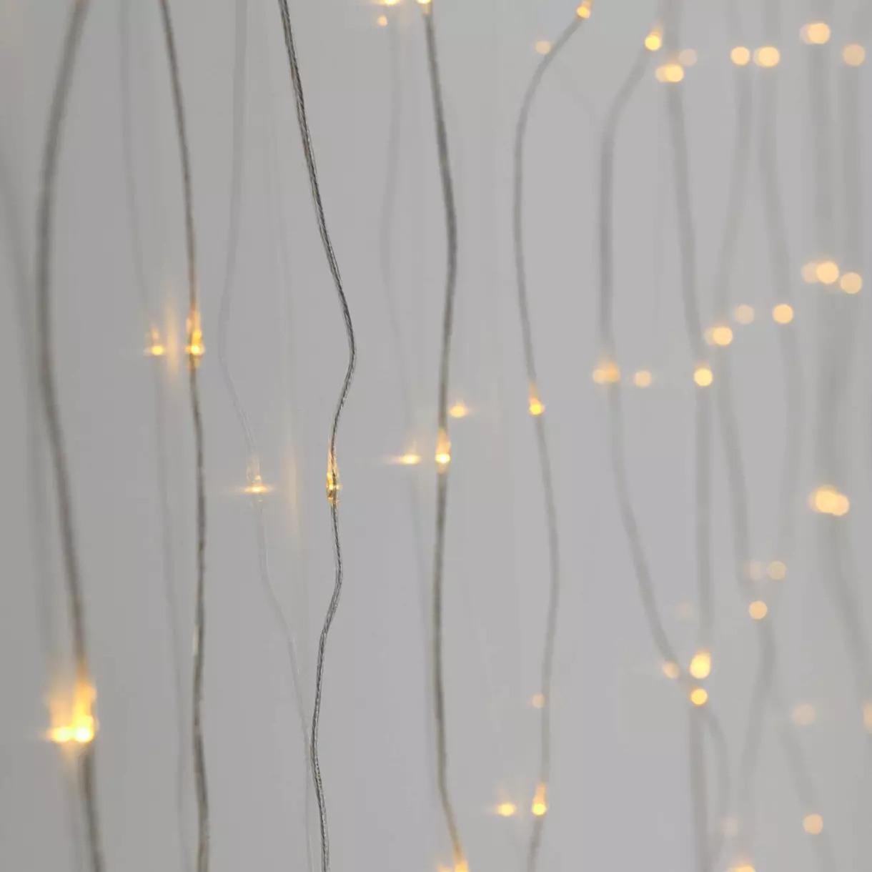 Cortina de luces alto 1 m Blanco cálido 200 Micro LED 1