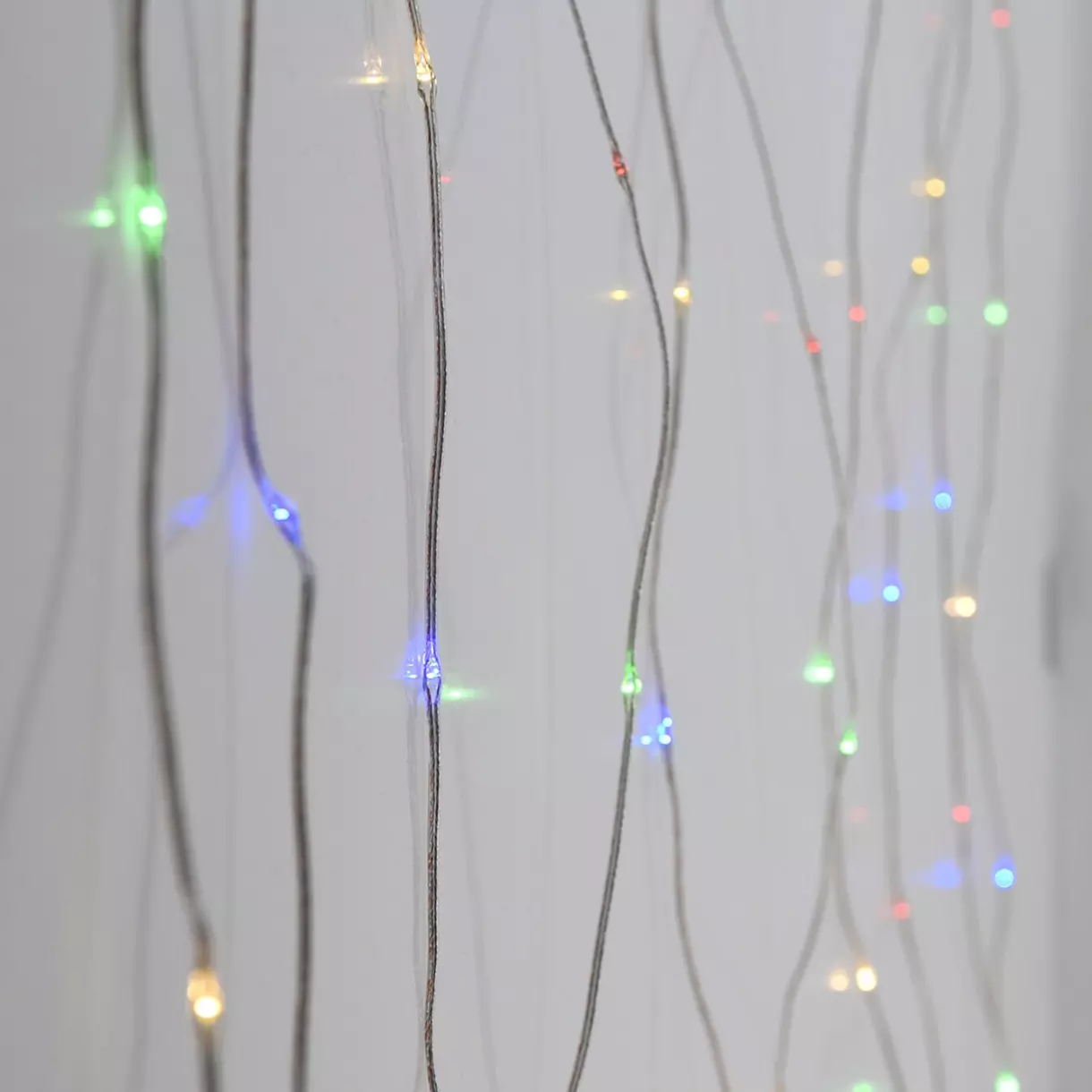 Cortina de luces alto 1,90 m Multicolor 400 Micro LED 1