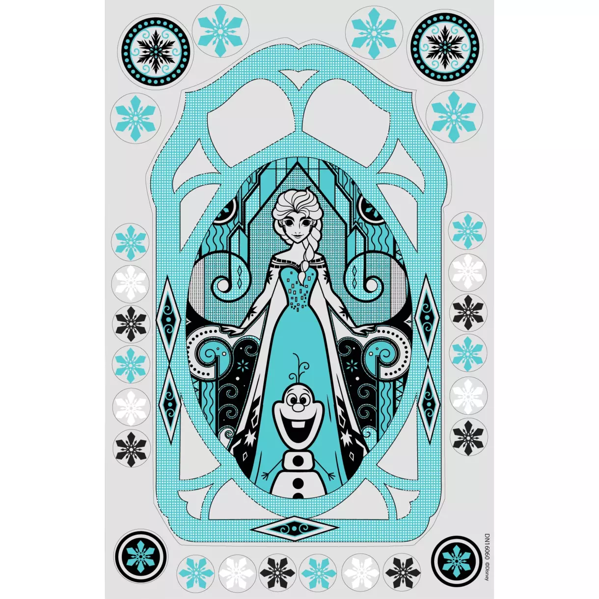 Pegatinas para ventana Disney Reine des Neiges 1