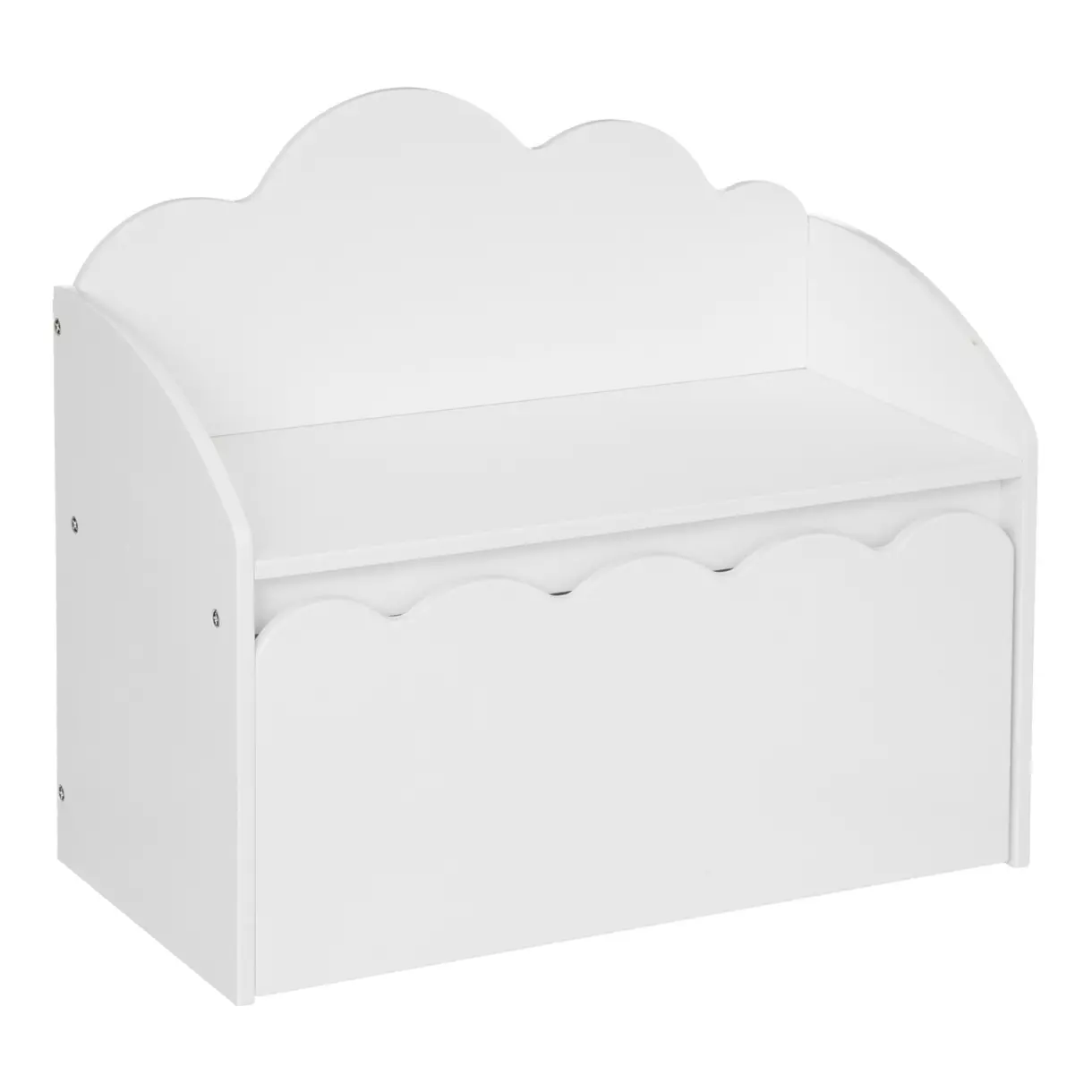 Banco y juguetero Nube Blanco 1