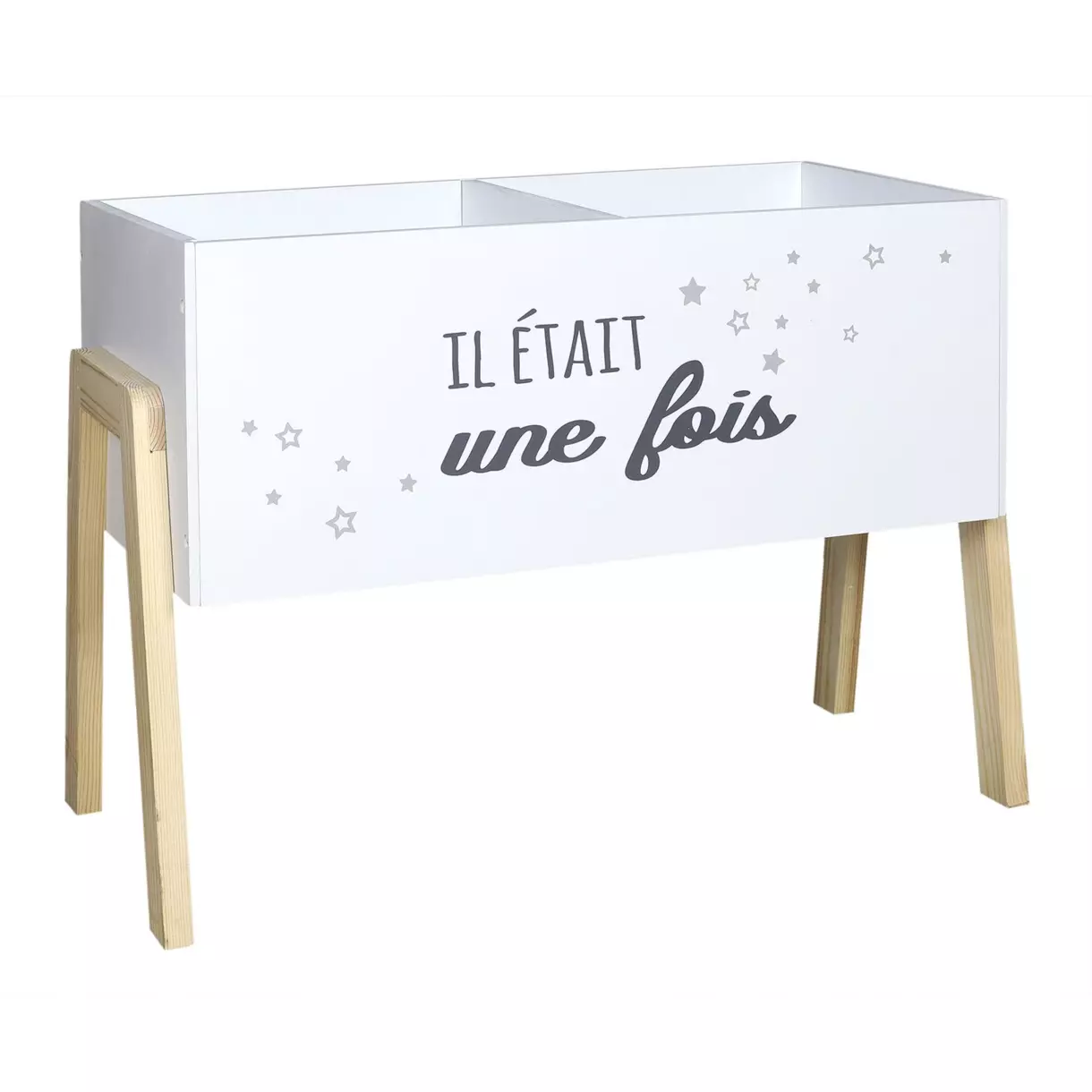 Rangement livres enfant Il était une fois Blanc 1