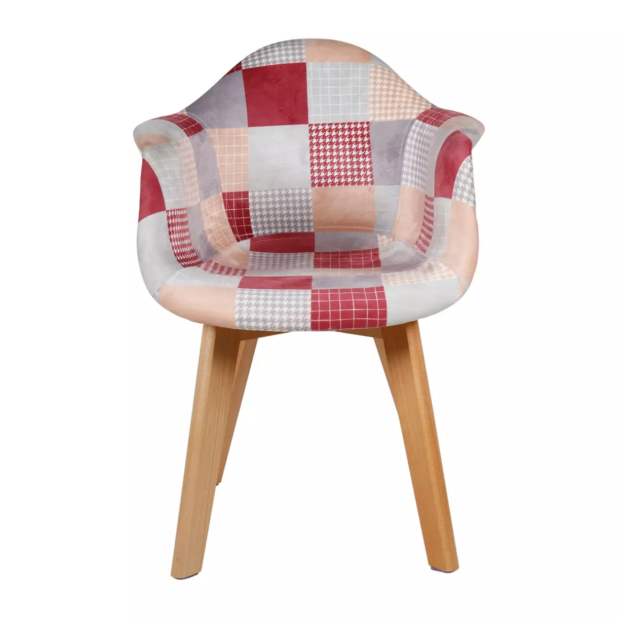 Juego de 2 sillones niño patchwork Lila Rosa 1