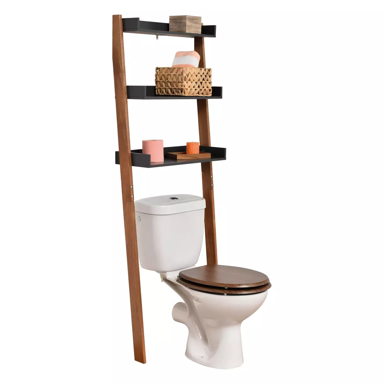 Mueble para arriba WC 3 estantes Elément Acacia 1