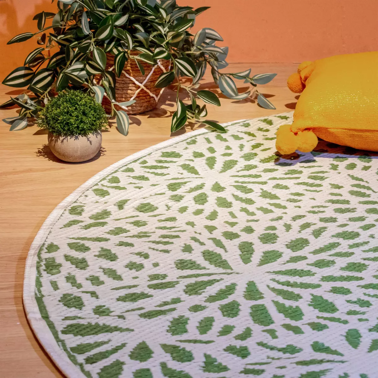 Alfombra de exterior (D150 cm) Stessy Verde 1