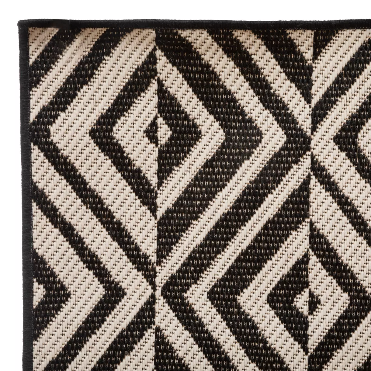 Tapis d'extérieur (120 x 160 cm) Losange Noir 6
