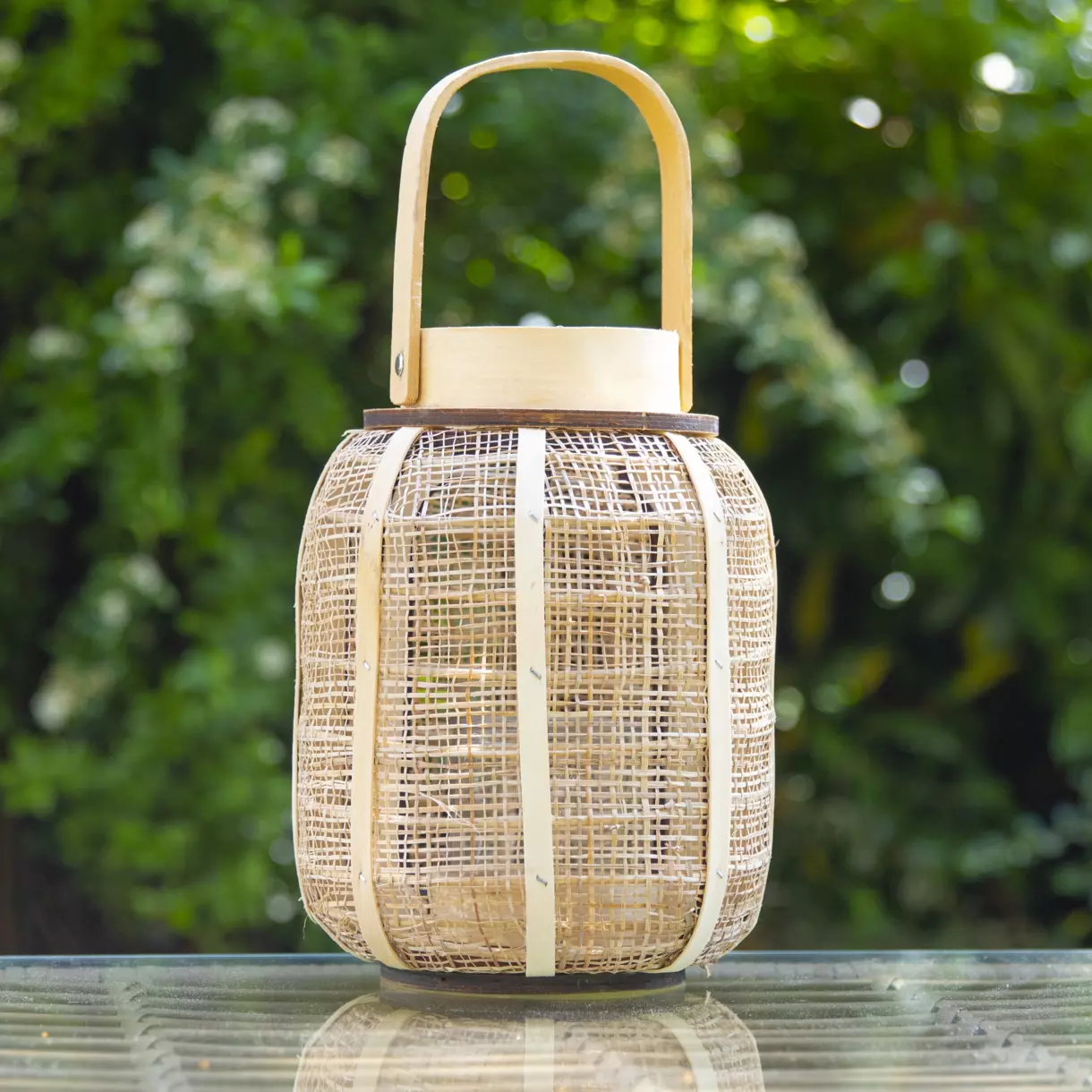 Linterna de arpillera Beige 1