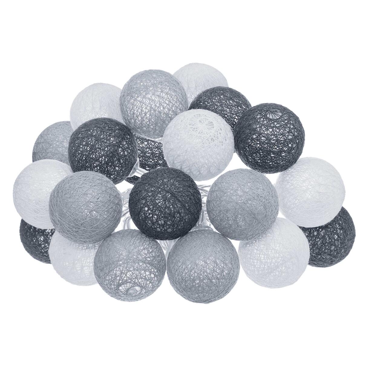 Bola Solar LED gris/blanco cálido 1