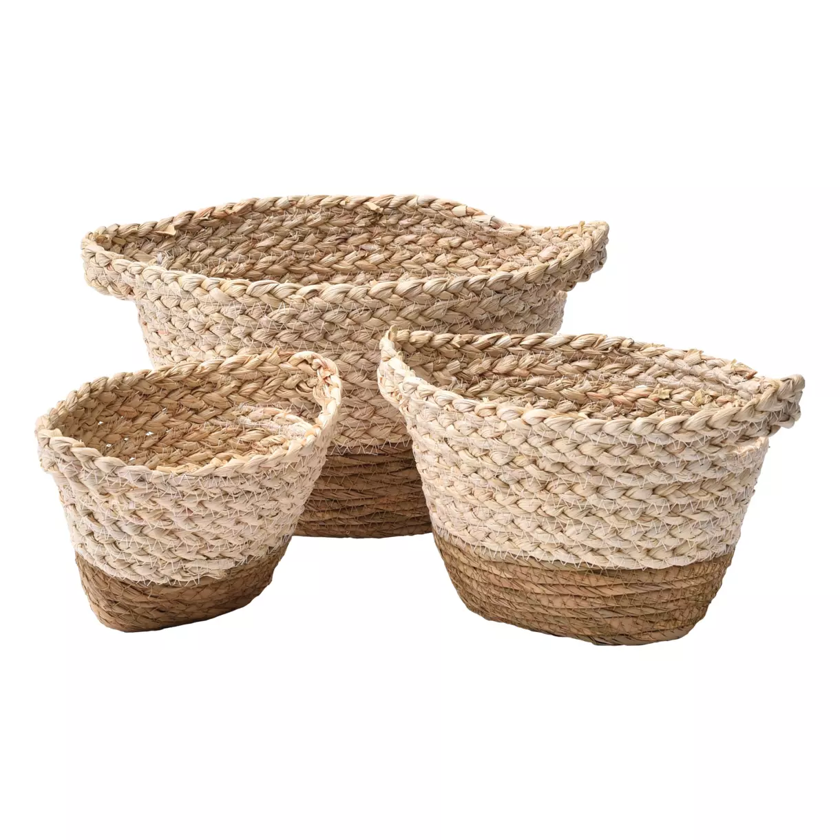 Juego de 3 cestas Maïs Beige 1