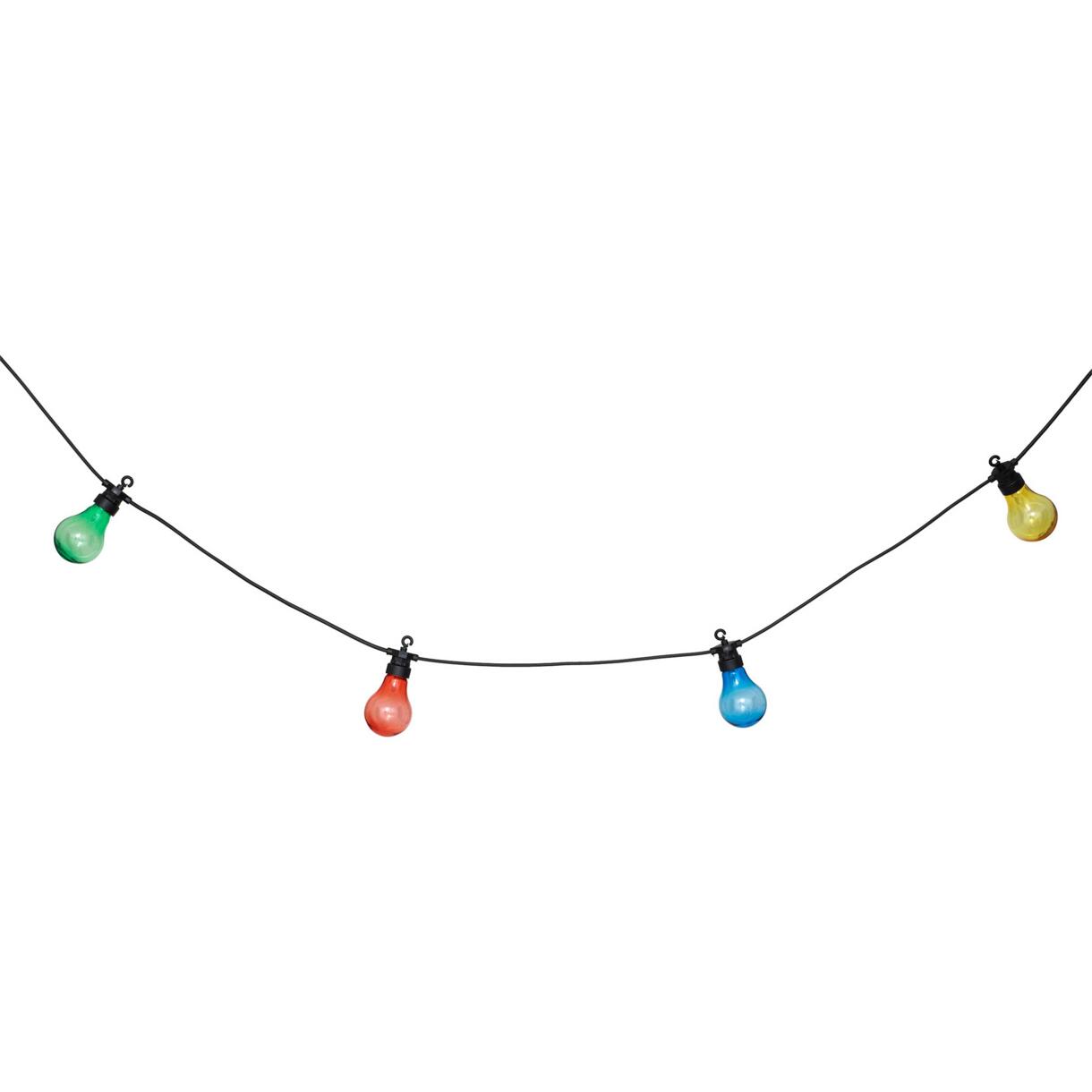 Guirlande solaire à LED Ampoule - Multicolore/Blanc chaud 1