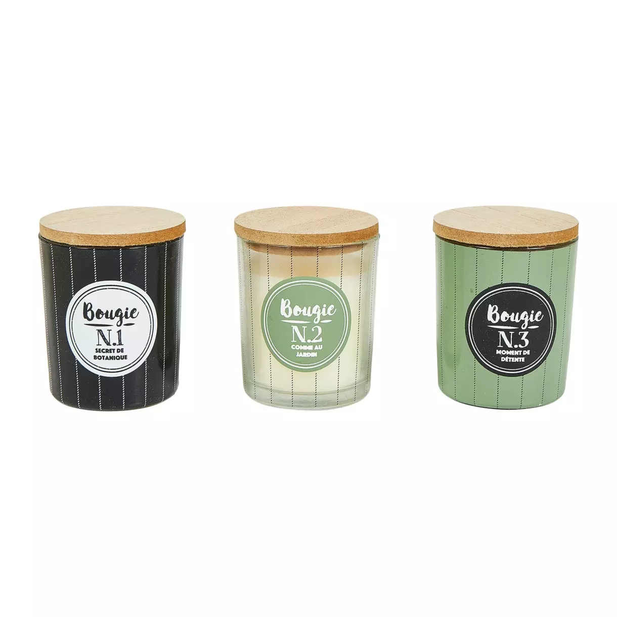 Juego de 3 velas Indus Multicolor 1
