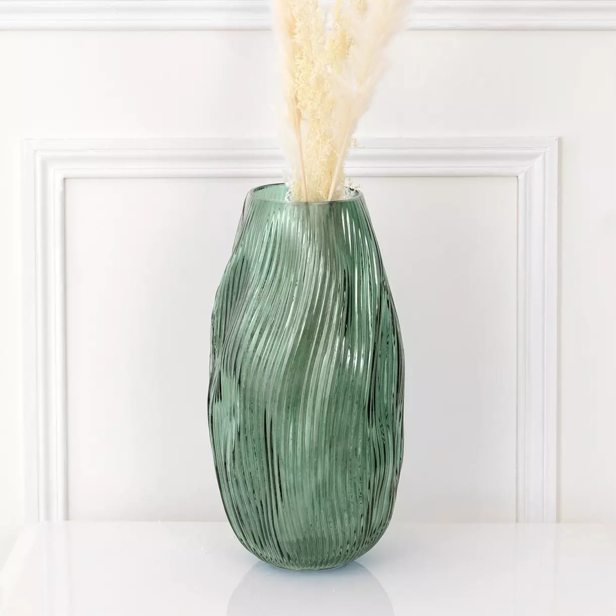 Vase en verre Nia Vert 1