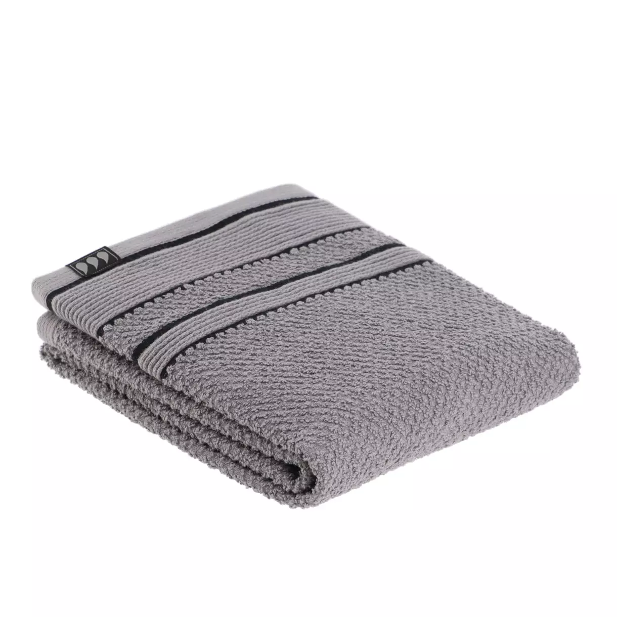 Serviette de bain (50 x 90 cm) Black Line Gris / noir 1