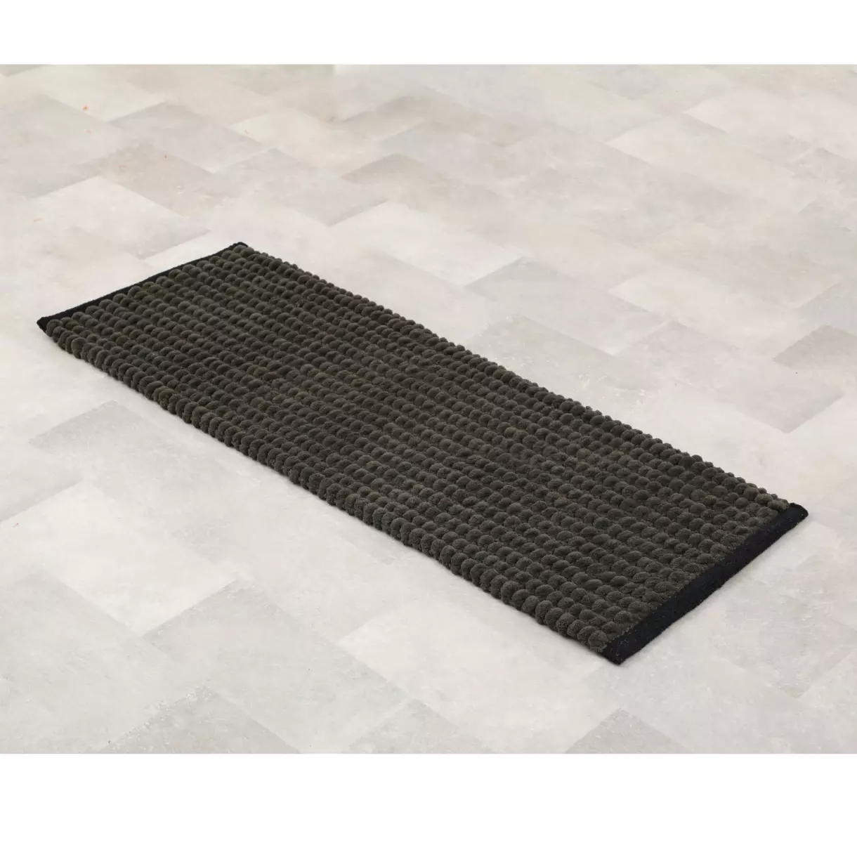 Tapis de bain (120 cm) Black Line Vert kaki / noir 1