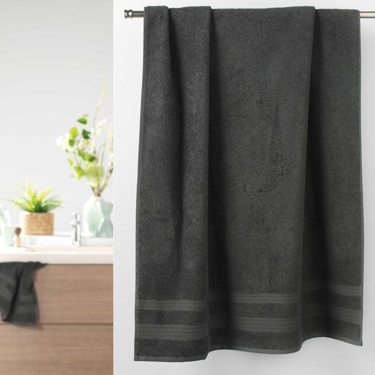 Asciugamano bagno (90 x 150 cm) Excellence Grigio antracite 1